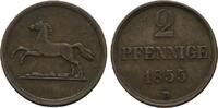 Braunschweig-Wolfenbüttel Cu 2 Pfennig Wilhelm 1831-1884 -