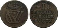 Braunschweig-Lüneburg-Celle Cu Pfennig Georg Wilhelm 1665-1705 -