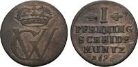 Braunschweig-Lüneburg-Celle Cu Pfennig Georg Wilhelm 1665-1705 -