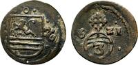 Braunschweig-Wolfenbüttel Cu 3 Pfennig Kippermünzen im Gebiet Friedrich Ulrichs -