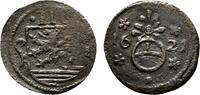 Braunschweig-Wolfenbüttel Cu 3 Pfennig Kippermünzen im Gebiet Friedrich Ulrichs -