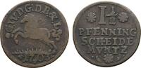 Braunschweig-Lüneburg-Celle Cu 1 1/2 Pfennig Georg Wilhelm 1665-1705 -
