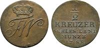 Brandenburg-Preußen Cu 1/2 Kreuzer Friedrich Wilhelm II. 1786-1797 -