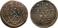 Bamberg, Bistum Kipper Cu Kreuzer Johann Gottfried von Aschhausen 1609-1622 -