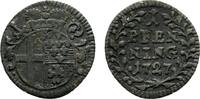 Fulda, Bistum Pfennig Adolf von Dalberg 1726-1737 -