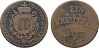 Augsburg, Bistum Cu Kreuzer Clemens-Wenzel von Sachsen-Polen 1768-1803 -