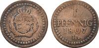 Sachsen-Albertinische Linie Cu Pfennig Friedrich August I. 1806-1827 -