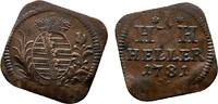 Sachsen-Hildburghausen Cu Heller Klippe Joseph Friedrich 1780-1784 -