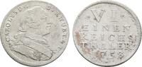 Württemberg 1/6 Taler Karl Eugen 1744-1793 -