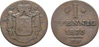 Waldeck Cu Pfennig Georg Heinrich 1813-1845 -