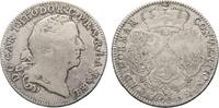 Pfalz, Kurlinie 1/2 Taler Karl Theodor 1743-1799 -