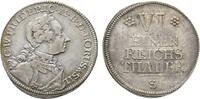 Brandenburg-Ansbach 1/6 Taler Karl Wilhelm Friedrich 1729-1757 -