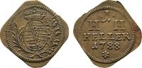 Sachsen-Hildburghausen Cu Heller Klippe Friedrich 1784-1826 -