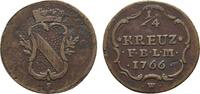Baden-Durlach Cu 1/4 Kreuzer Karl Friedrich 1738-1806 -