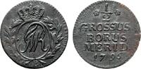 Brandenburg-Preußen Cu 1/2 Groschen Friedrich Wilhelm II. 1786-1797 -