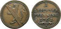 Bamberg, Bistum Cu Leichter Pfennig Adam Friedrich von Seinsheim 1757-1779 -