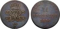 Braunschweig-Calenberg-Hannover Cu 2 Pfennig Wilhelm IV. 1830-1837 -