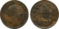 Baden-Durlach Cu Kreuzer Leopold 1830-1852 -