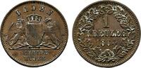 Baden-Durlach Cu Kreuzer Friedrich I. 1852-1907 -