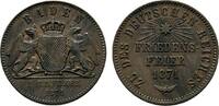 Baden-Durlach Cu Gedenkkreuzer Friedrich I. 1852-1907 -