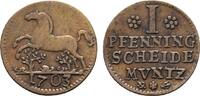 Braunschweig-Lüneburg-Celle Cu Pfennig Georg Wilhelm 1665-1705 -