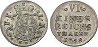 Fulda, Bistum 1/6 Taler Adalbert von Walderdorff 1756-1759 -