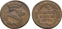 Baden-Durlach Cu 1/2 Kreuzer Karl Friedrich 1738-1806 -
