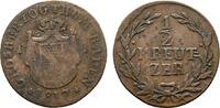 Baden-Durlach Cu 1/2 Kreuzer Carl Ludwig Friedrich 1811-1818 -