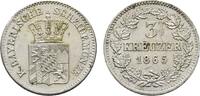Bayern 3 Kreuzer Ludwig II. 1864-1886 -