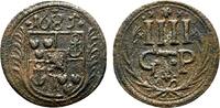 Bentheim-Tecklenburg-Rheda Cu 4 Pfennig Johann Adolph 1674-1700 -
