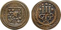 Bentheim-Tecklenburg-Rheda Cu 3 Pfennig Johann Adolph 1674-1700 -