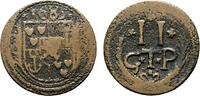 Bentheim-Tecklenburg-Rheda Cu 2 Pfennig Johann Adolph 1674-1700 -
