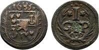 Bentheim-Tecklenburg-Rheda Cu Pfennig Johann Adolph 1674-1700 -