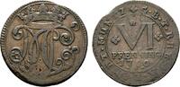 Bentheim-Tecklenburg-Rheda Cu 6 Pfennig Moritz Casimir 1710-1768 -