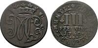 Bentheim-Tecklenburg-Rheda Cu 3 Pfennig Moritz Casimir 1710-1768 -