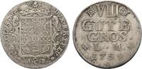 Braunschweig-Wolfenbüttel 8 Gute Groschen Karl I. 1735-1780 -