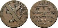 Bamberg, Bistum Cu 1/2 leichter Kreuzer Adam Friedrich von Seinsheim 1757-1779 -