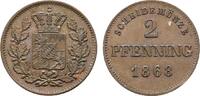 Bayern Cu 2 Pfennig Ludwig II. 1864-1886 -