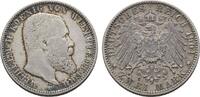 Württemberg 2 Mark Wilhelm II. 1891-1918 -