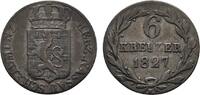 Nassau 6 Kreuzer Wilhelm 1816-1839 -