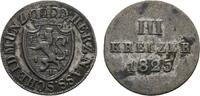 3 Kreuzer 1825 Nassau Wilhelm 1816-1839 Sehr schön