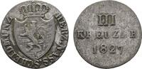3 Kreuzer 1827 Nassau Wilhelm 1816-1839 Sehr schön