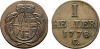 Sachsen-Albertinische Linie Cu Heller Friedrich August III. 1763-1806 -