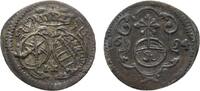 Sachsen-Albertinische Linie Pfennig Johann Georg IV. 1691-1694 -