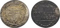 6 Kreuzer 1805 L Sachsen-Coburg-Saalfeld Franz Friedrich Anton 1800-1806 Sehr schön