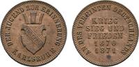 Baden-Durlach Cu Gedenkkreuzer Friedrich I. 1852-1907 -