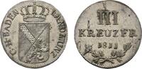 Baden-Durlach 3 Kreuzer Karl Friedrich 1806-1811 -