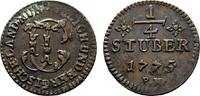 Jülich-Berg Cu 1/4 Stüber Karl Theodor 1742-1799 -