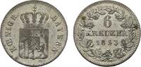 Bayern 6 Kreuzer Maximilian II. 1848-1864 -