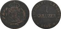 Bayern Cu Kreuzer Maximilian I. Joseph 1806-1825 -
